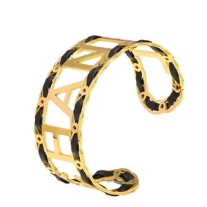 Gold and Black Chanel Fashion Bracelet